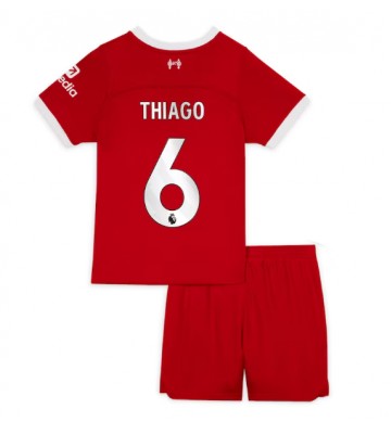 Liverpool Thiago Alcantara #6 Replika Babytøj Hjemmebanesæt Børn 2023-24 Kortærmet (+ Korte bukser)